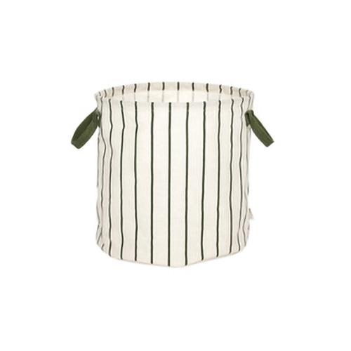 OYOY Raita Laundry/Storage Basket Medium Green/Offwhite